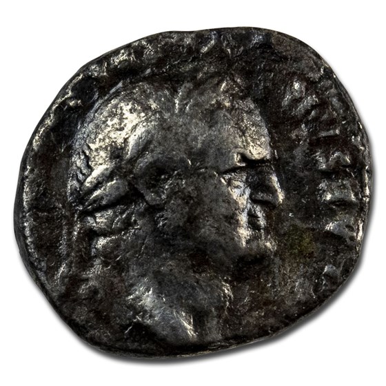 Roman Empire AR Denarius Vespasian (70 AD) AD Ch Fine (RIC II 16) Roman Empire AR Denarius Vespasian (70 AD) AD Ch Fine (RIC II 16)